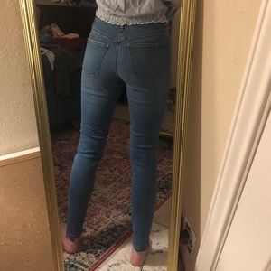 high wasted skinny jeans